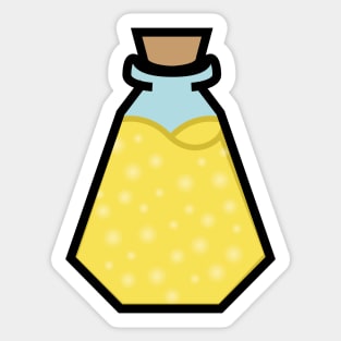DIY Yellow Potions/Poisons for Tabletop Board Games (Style 4) Sticker